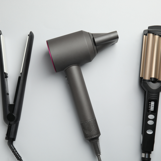 BLOW DRY WITH IRON CURL